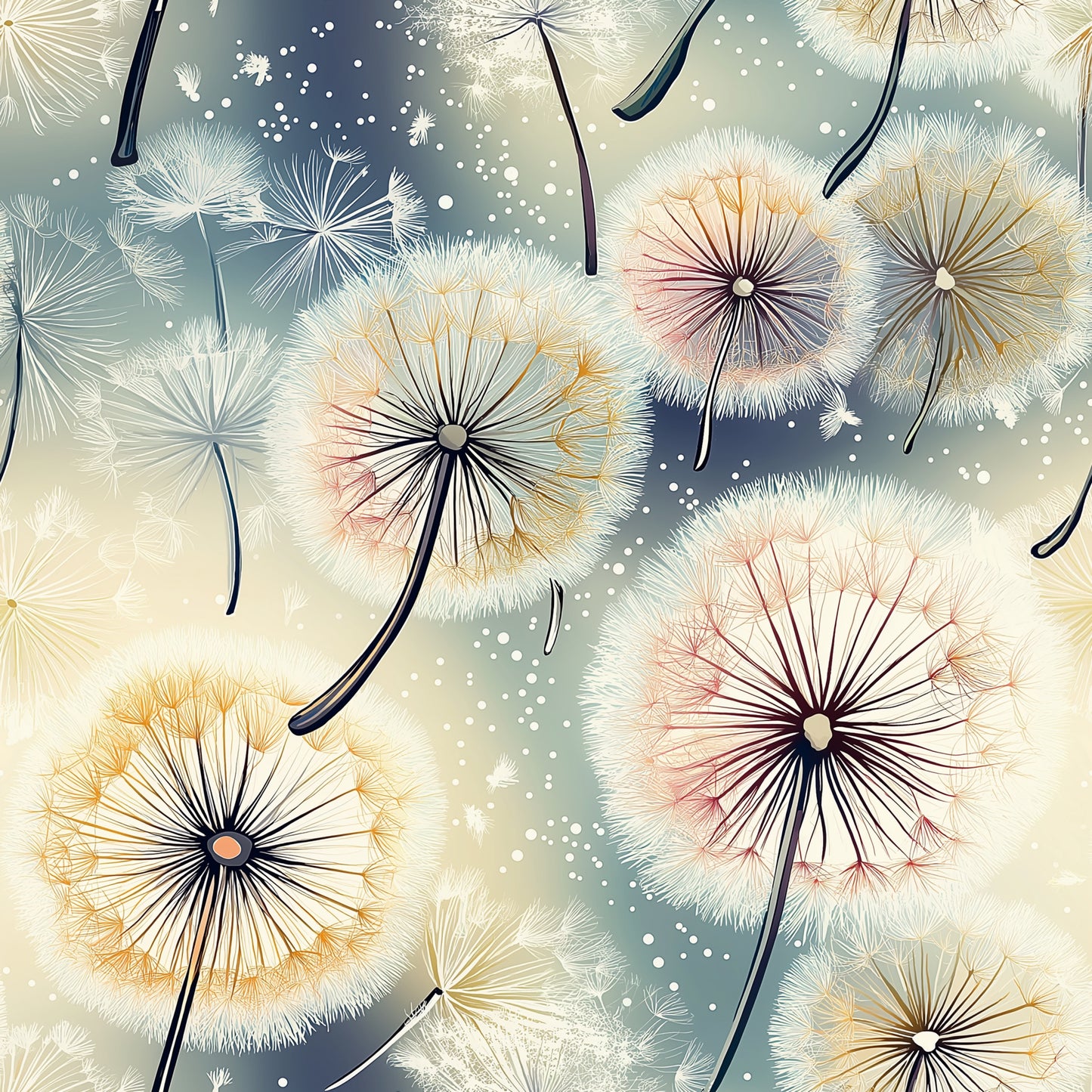 Jersey & French Terry "Pusteblume" - Stoffe Meterware