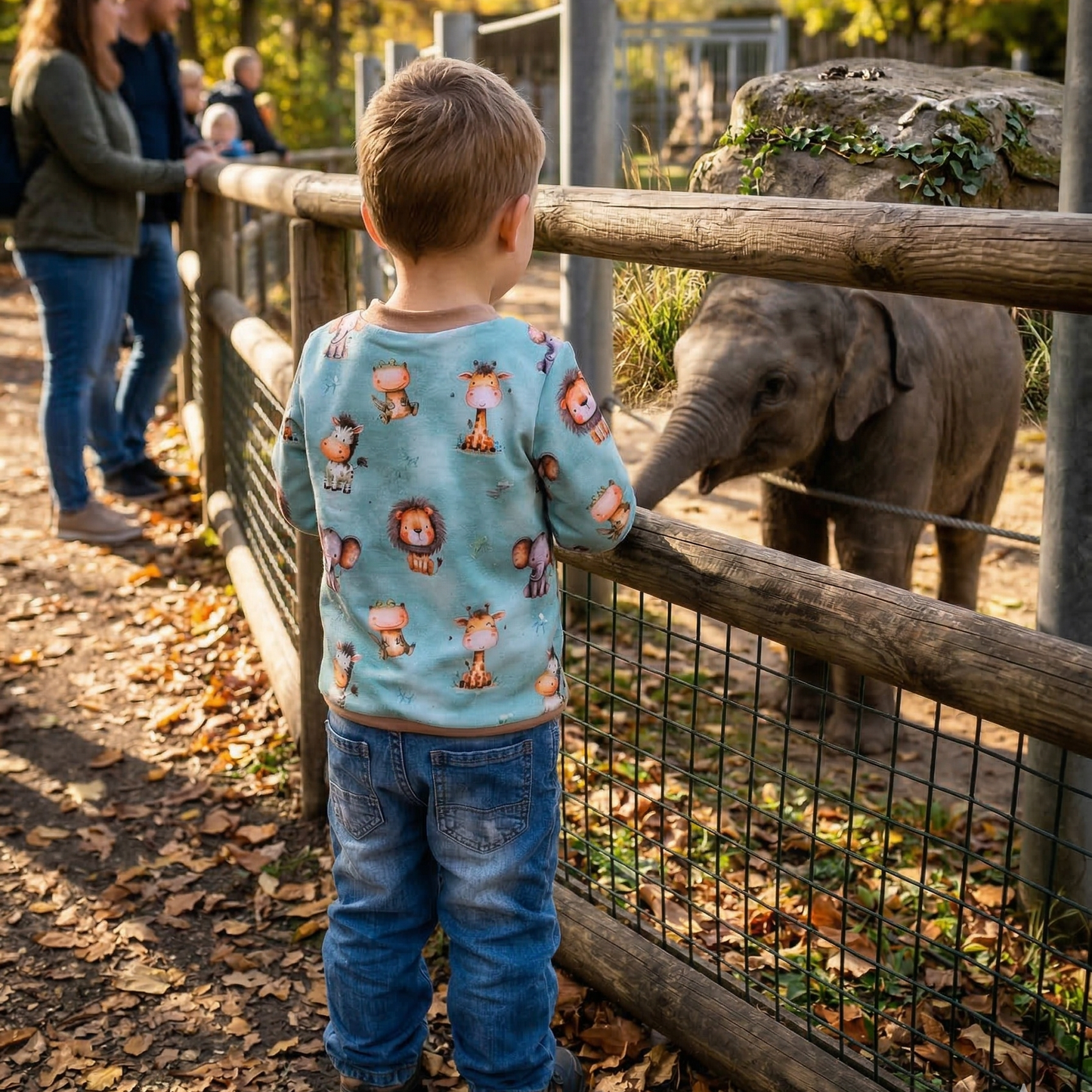 Little Safari | Tiere Stoff Meterware |  Kinderstoff