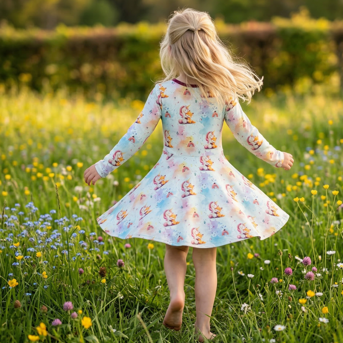 Einhorn & Fuchs | Einhorn Stoff Meterware | Kinderstoff