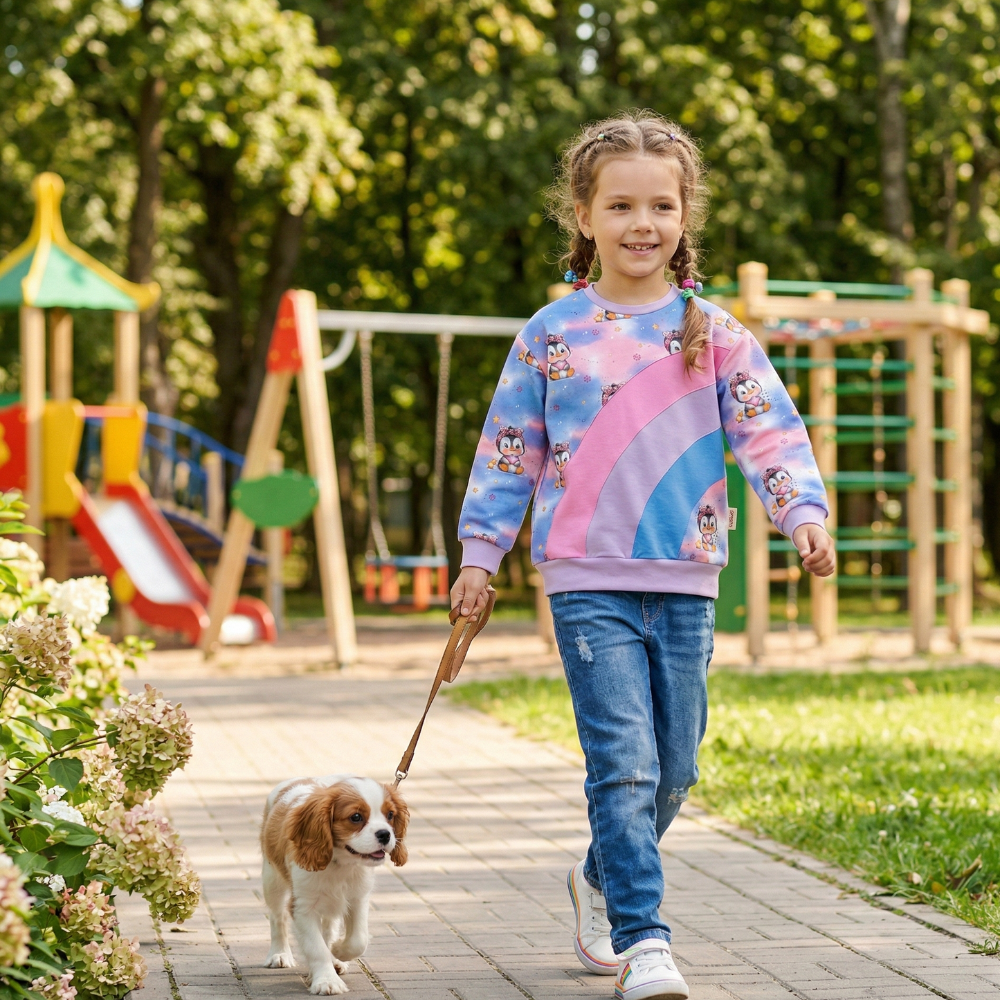 Sternenbote Pinguin | Pinguin Stoff Meterware | Kinderstoff