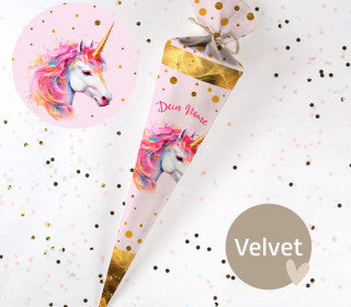 Personalisierte Schultüte "Golden Unicorn"