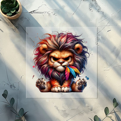 Glitzer-/Bügelbild "Roar & Grumble"