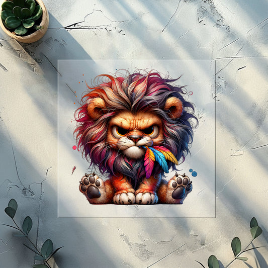 Glitzer-/Bügelbild "Roar & Grumble"