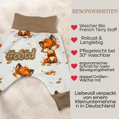 Handmade Pumphose "Fuchs & Cookie"