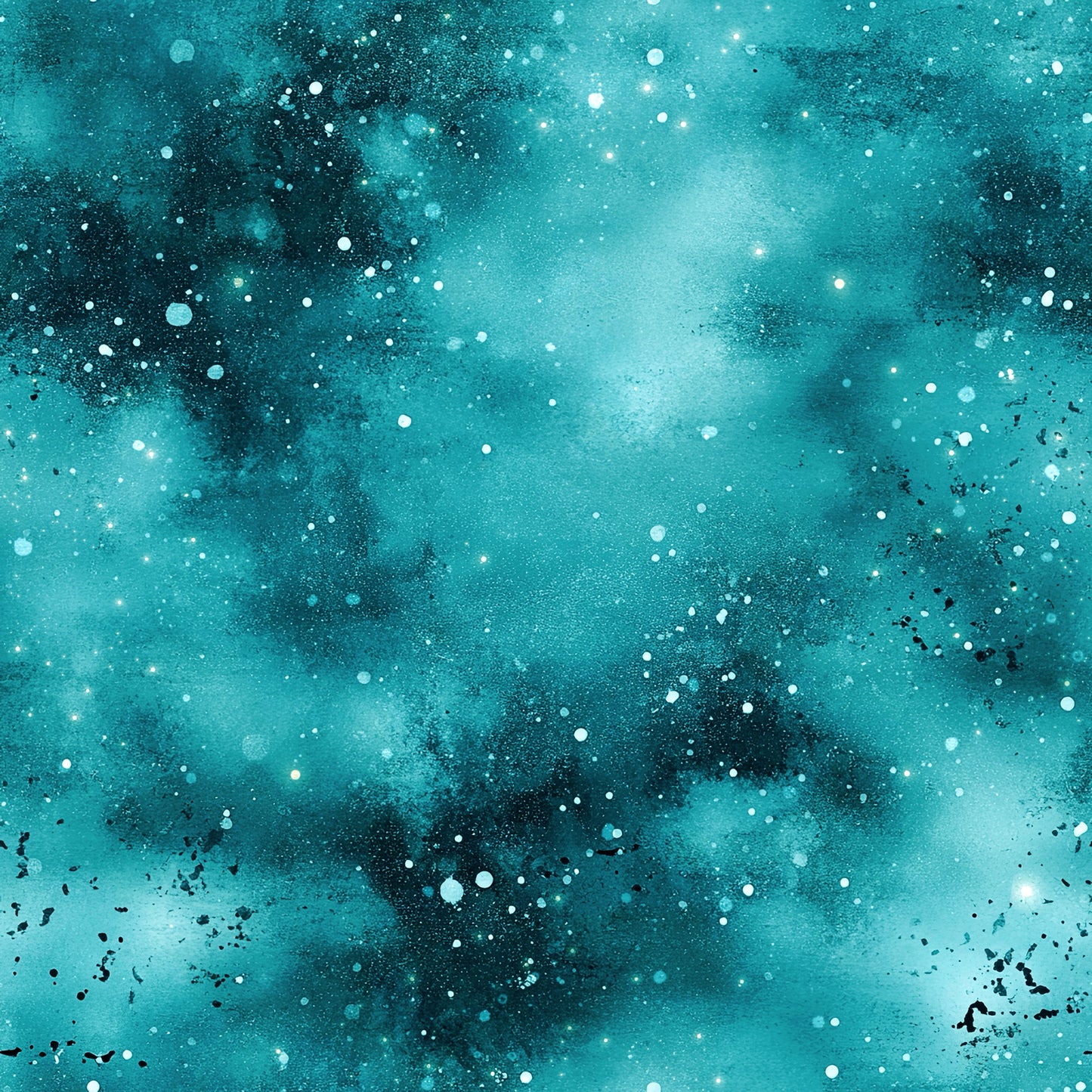 Jersey | French Terry Kombi Stoff „Polarlicht Galaxy"