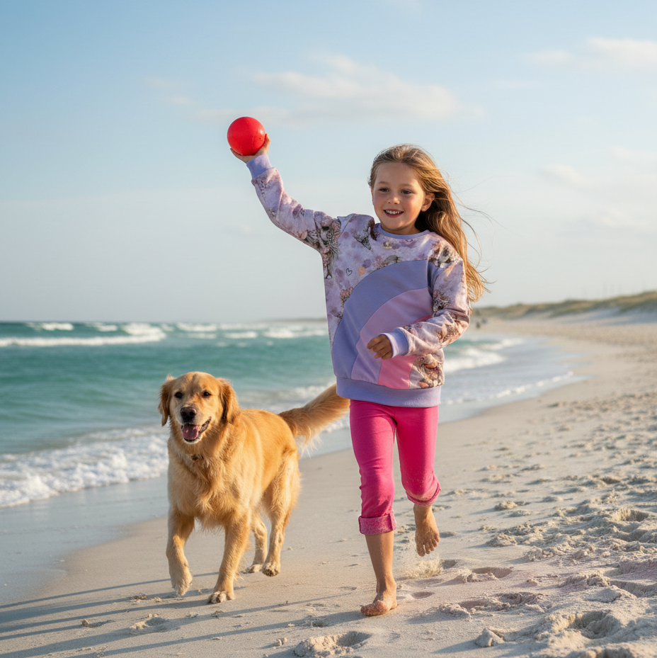 Magische Meeresfreunde | Meerjungfrau Stoff Meterware | Kinderstoff