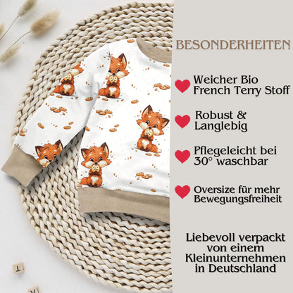 Sweatshirt Kinder "Cookie Fuchs" – French Terry