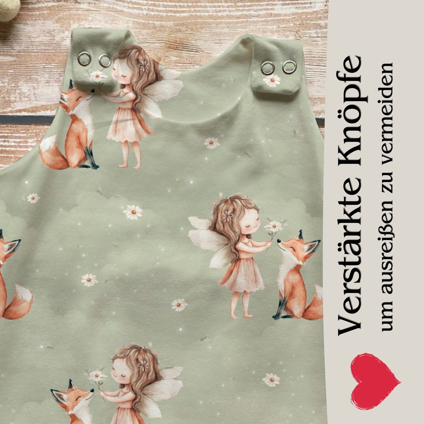 MHandmade Baby Strampler "Fee & Fuchs"