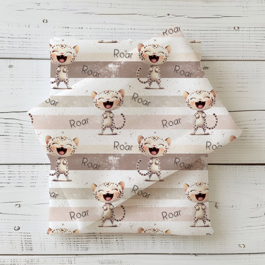 Stoffe Meterware „ROAR Kitty" - Jersey oder French Terry