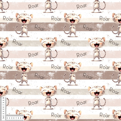 Stoffe Meterware „ROAR Kitty" - Jersey oder French Terry