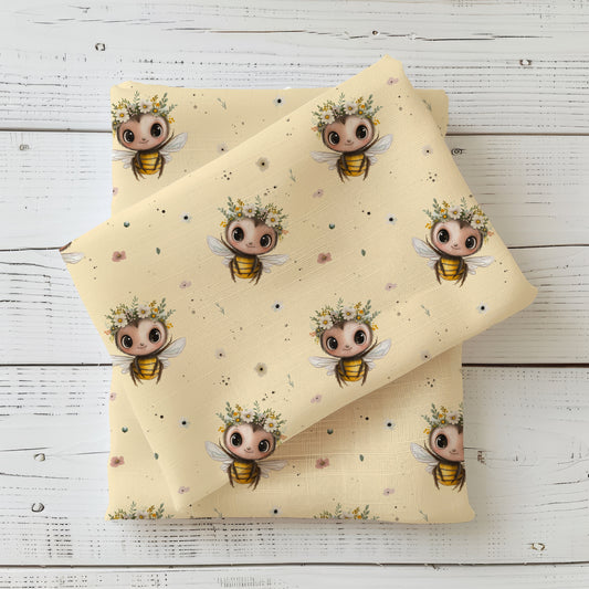 Stoffe Meterware „Honigsüß & Blumenfein" - Jersey oder French Terry