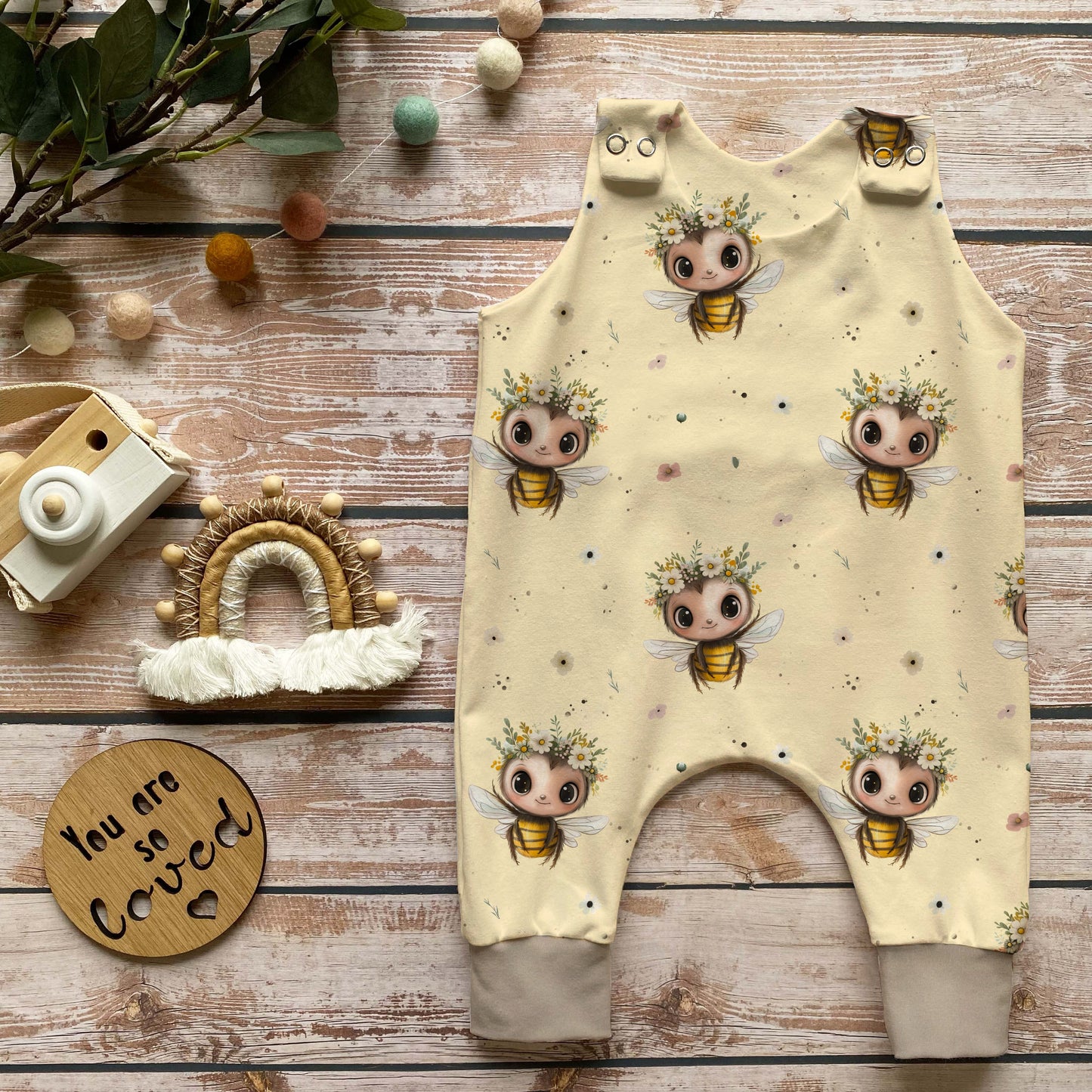 Stoffe Meterware „Honigsüß & Blumenfein" - Jersey oder French Terry