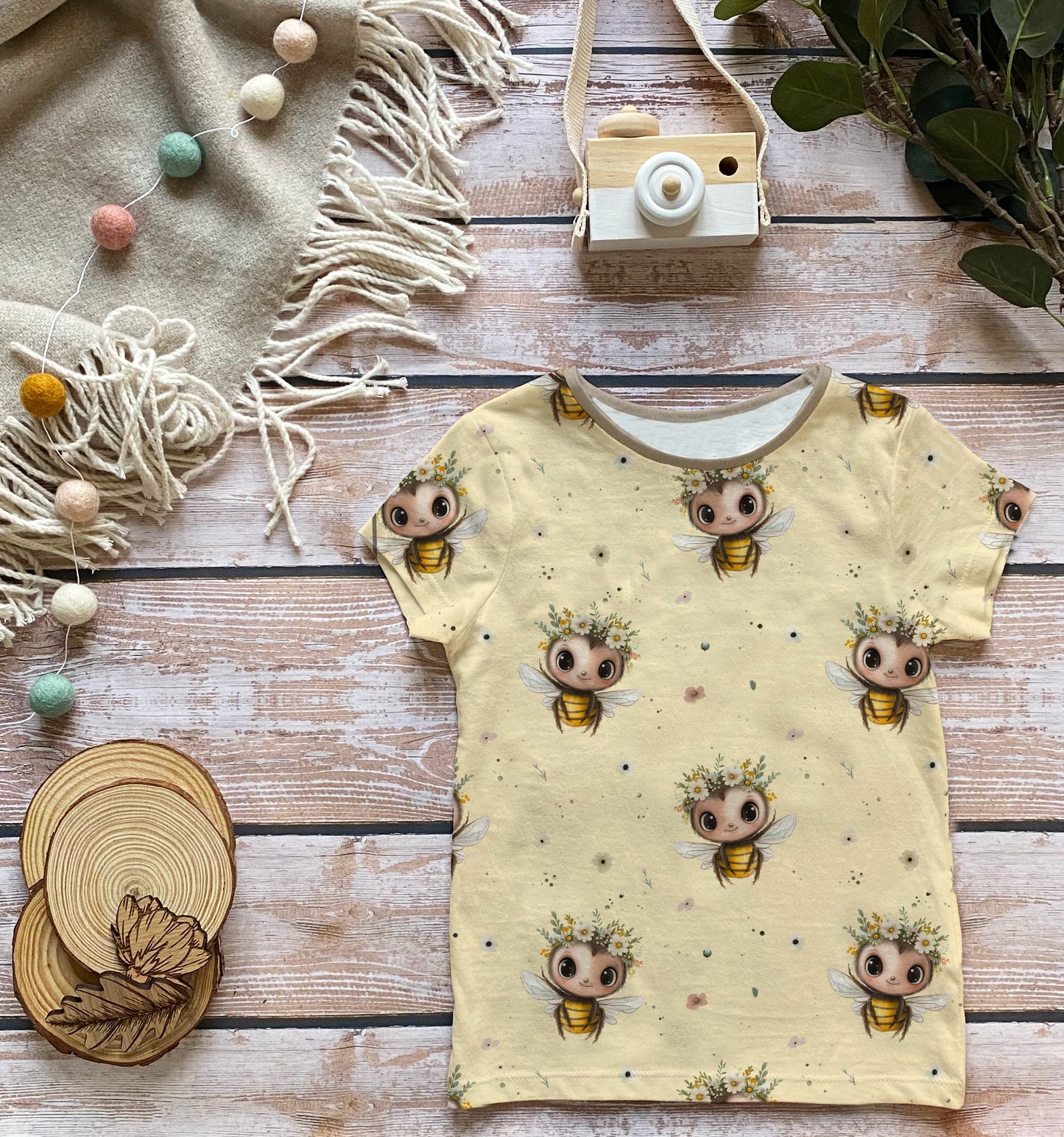Stoffe Meterware „Honigsüß & Blumenfein" - Jersey oder French Terry