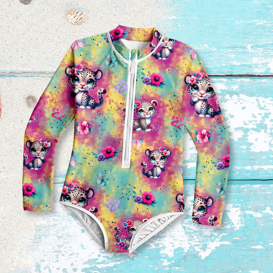 Lycra Stoffe Meterware "Baby Leo" UV50+