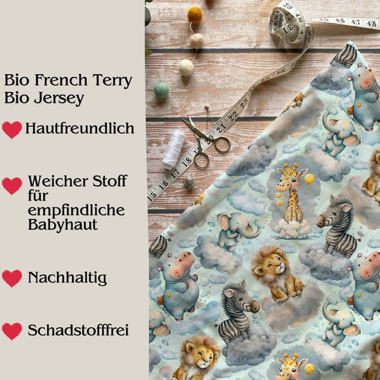 Jersey & French Terry – „Dschungelträume“  –  Bio Stoffe Meterware