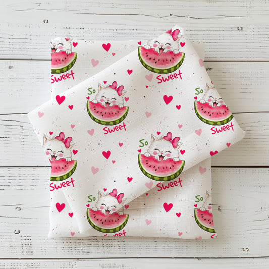 Stoffe Meterware "So Sweet " - Jersey oder French Terry