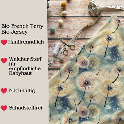 Jersey & French Terry "Pusteblume" - Stoffe Meterware