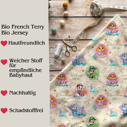 Jersey & French Terry "Sweet Dreams Fellnasen" - Stoffe Meterware