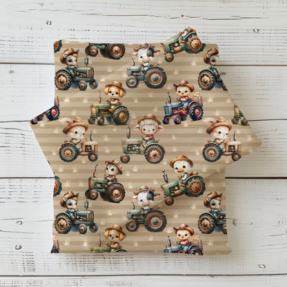 Jersey & French Terry "Bauernhof" - Stoffe Meterware