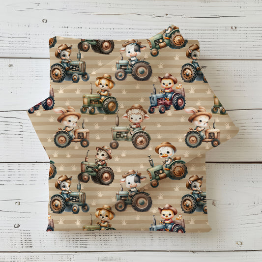 Jersey & French Terry "Bauernhof" - Stoffe Meterware