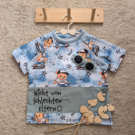 Skater Bär | Bären Stoff Meterware | Kinderstoff