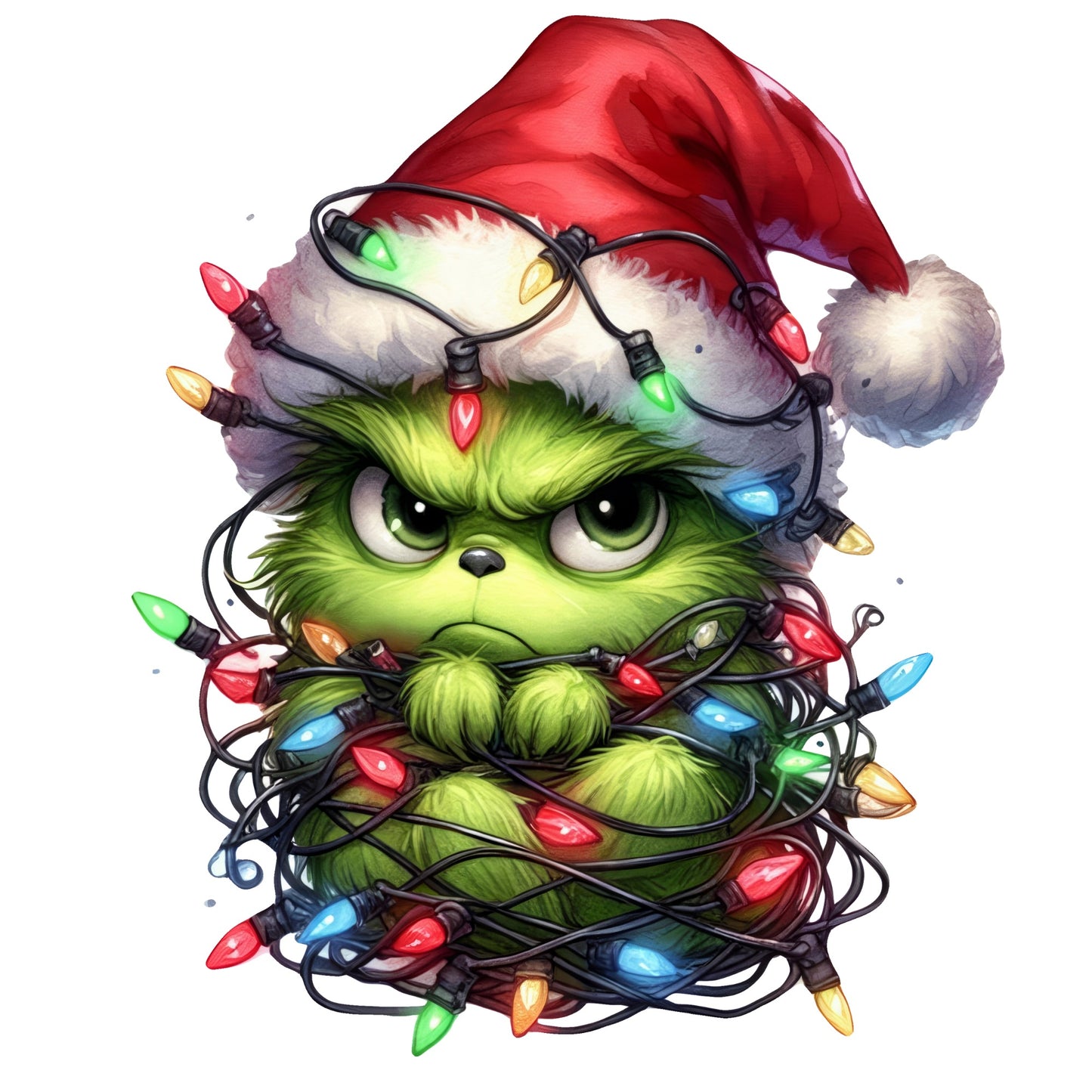 Bügelbild Weihnachten Grinch - für Textilien
