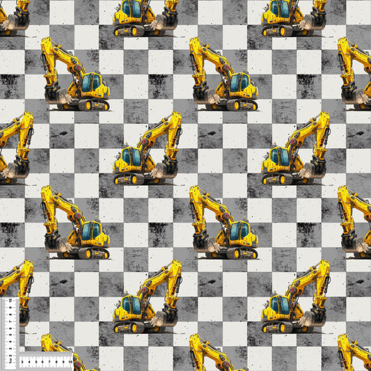 Kunstleder „Bagger" Karo | Vorbestellung