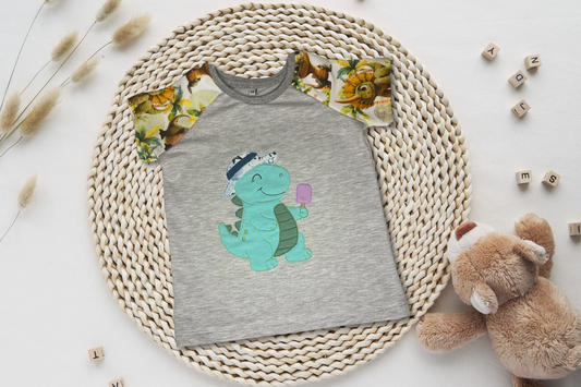 Raglan Shirt Kinder "Dino Friends“ – French Terry