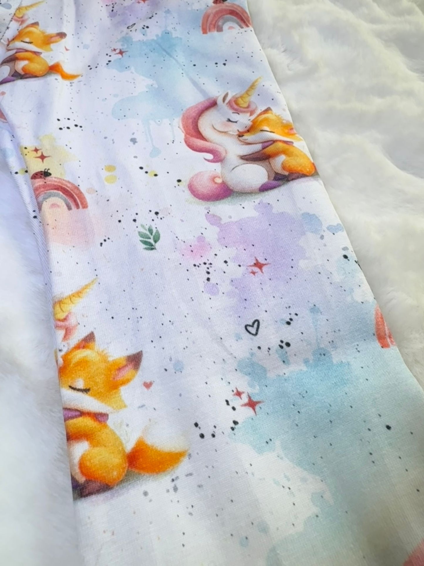 Stoffe Meterware "Einhorn & Fuchs" - Jersey oder French Terry
