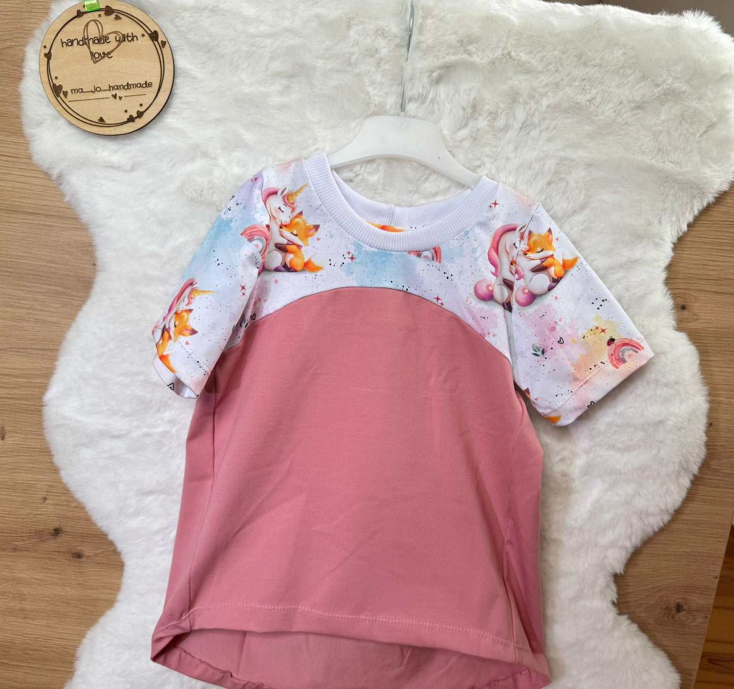 Stoffe Meterware "Einhorn & Fuchs" - Jersey oder French Terry
