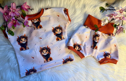 Stoffe Meterware "kleiner Löwe" - Jersey oder French Terry