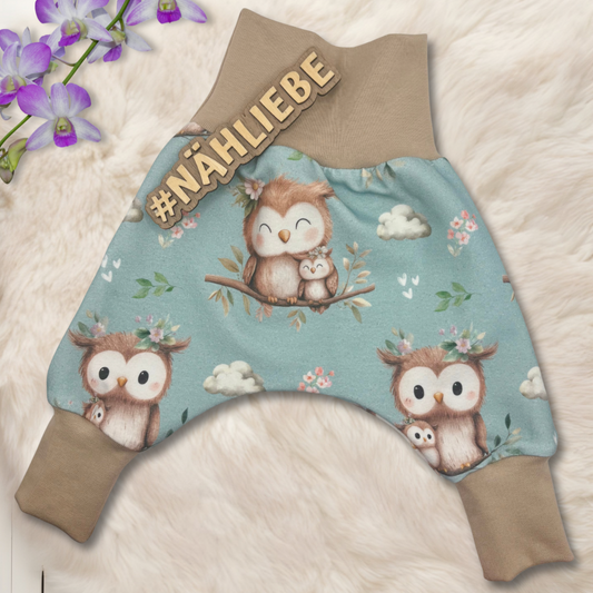 Handmade Pumphose "Eule" - mint