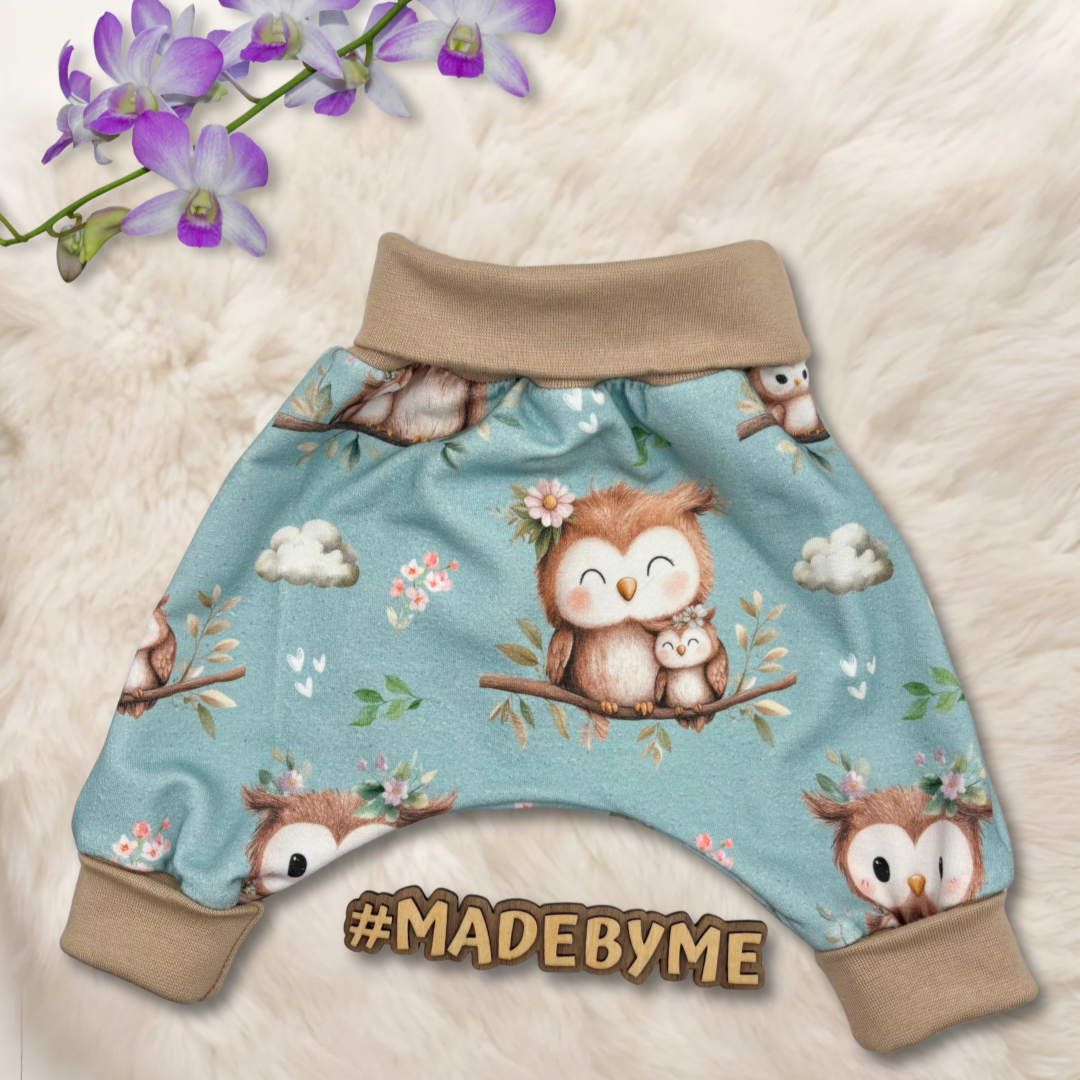 Handmade Pumphose "Eule" - mint