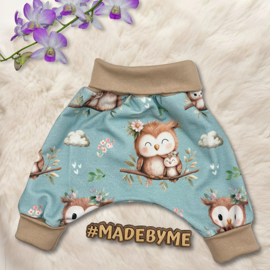 Handmade Pumphose "Eule" - mint