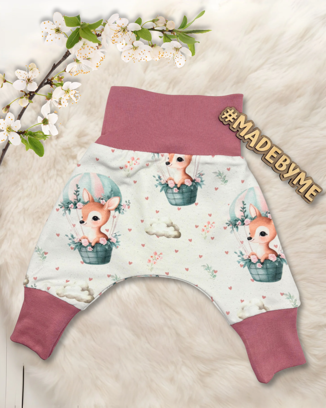 Stoffe Meterware "Reh" - Jersey oder French Terry