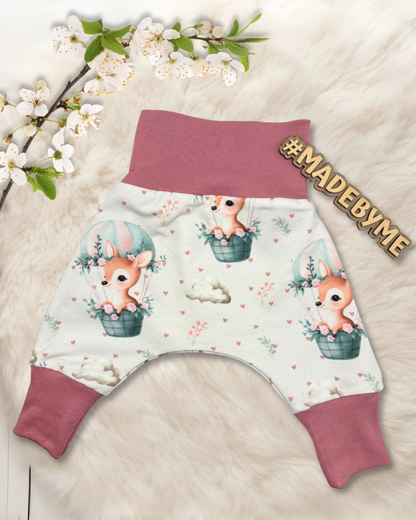 Stoffe Meterware "Reh" - Jersey oder French Terry