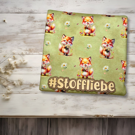 Stoffe Meterware "Fuchs" - Jersey oder French Terry