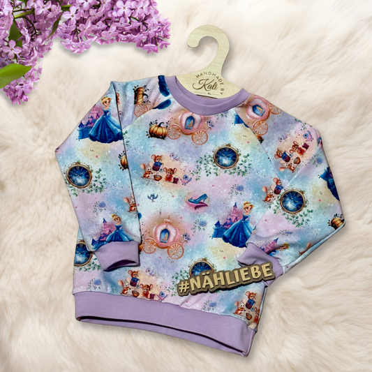 Sweatshirt Kinder "Midnight Princess" Lavendel - French Terry