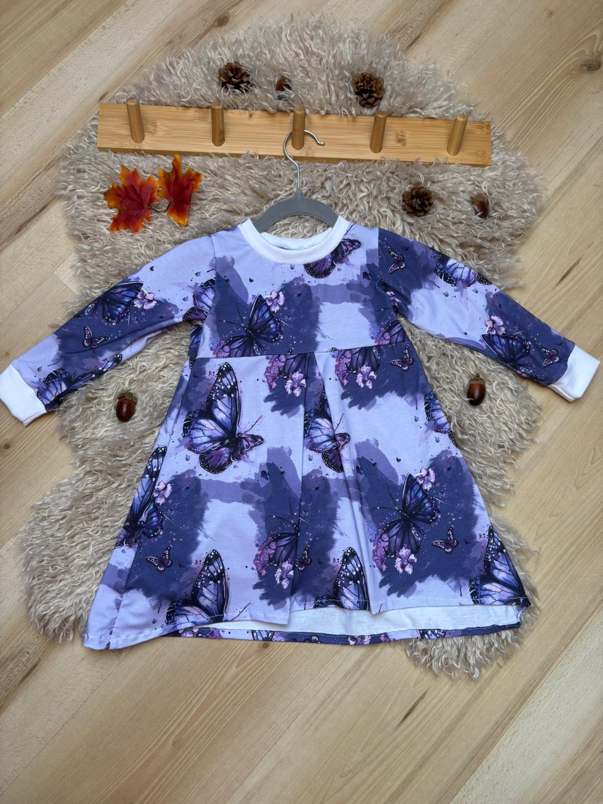 Jersey oder French Terry "Fliederflug" Meterware