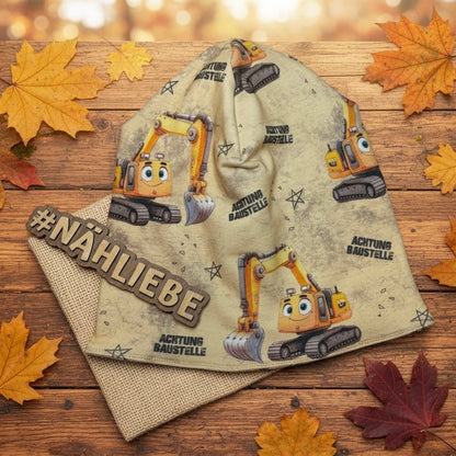 Mütze & Halssocke „Achtung Baustelle“