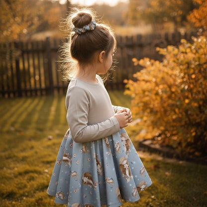 Drehkleid „Meerjungfrau" aus French Terry