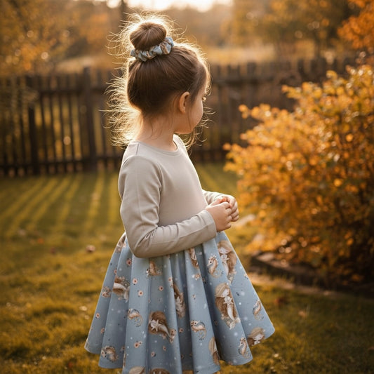 Drehkleid „Meerjungfrau" aus French Terry