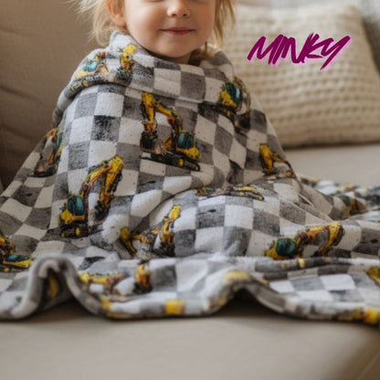 Softshell | Baumwolle| Musselin | Minky "Bagger" Karo