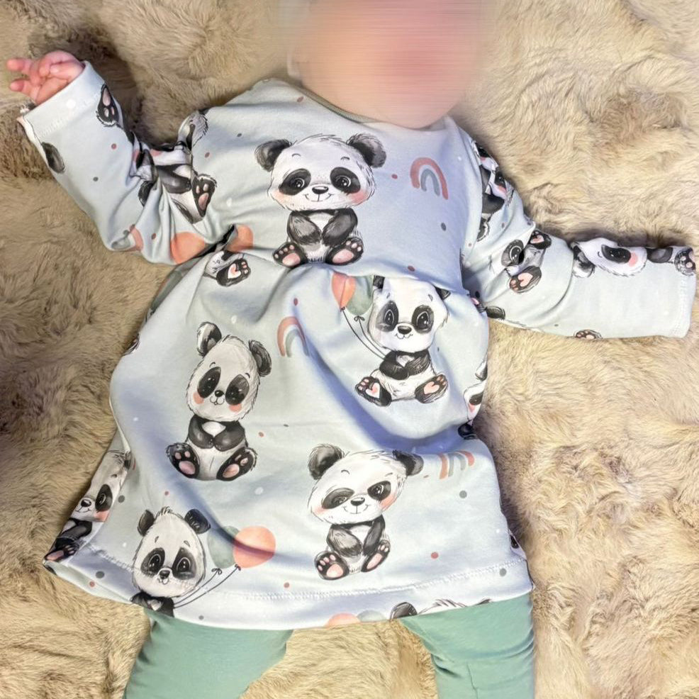 kleiner Panda | Panda Stoff Meterware | Kinderstoff