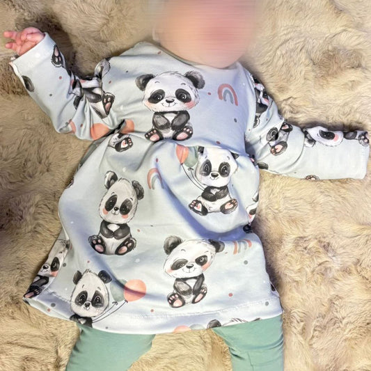 kleiner Panda | Panda Stoff Meterware | Kinderstoff