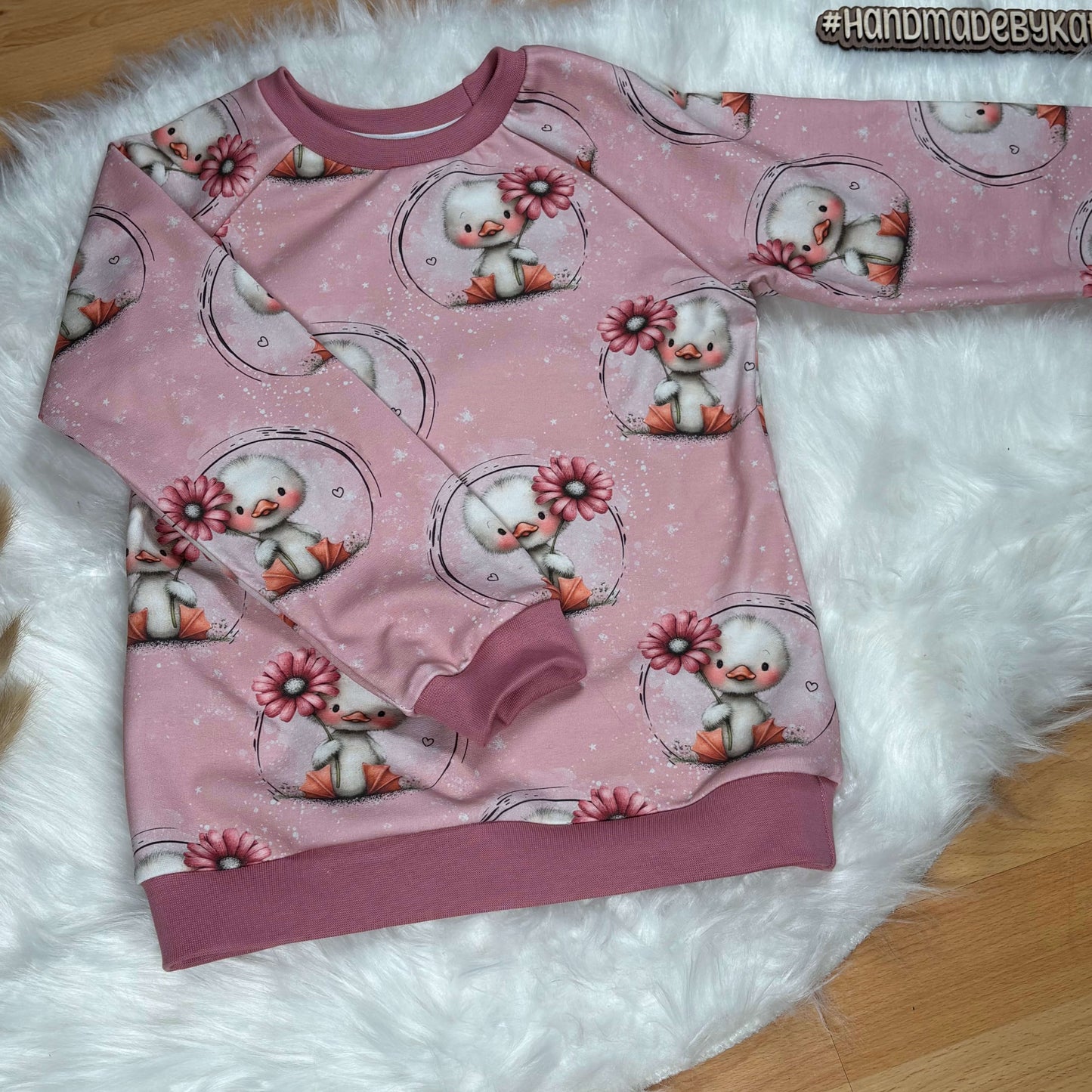 Kleines Glücksentchen | Enten Stoff Meterware | Baby- und Kinderstoff