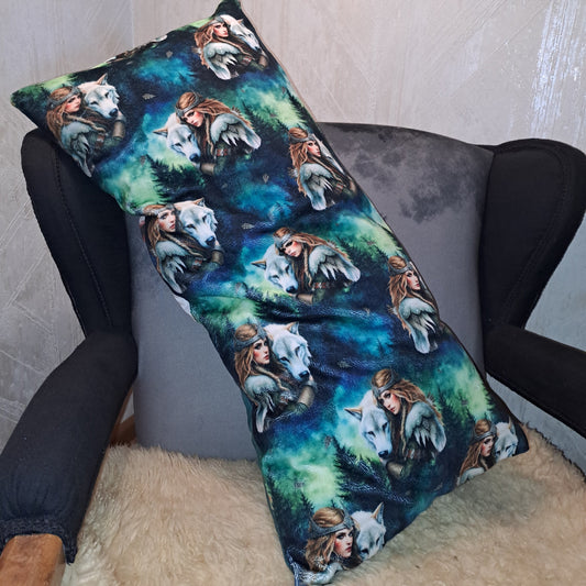 Hüterin des weißen Wolfes | Mystischer Stoff Meterware