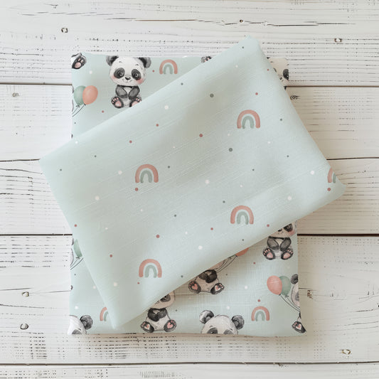 Kombi Stoff - Jersey | Rib Jersey | French Terry Stoffe "Regenbogen"