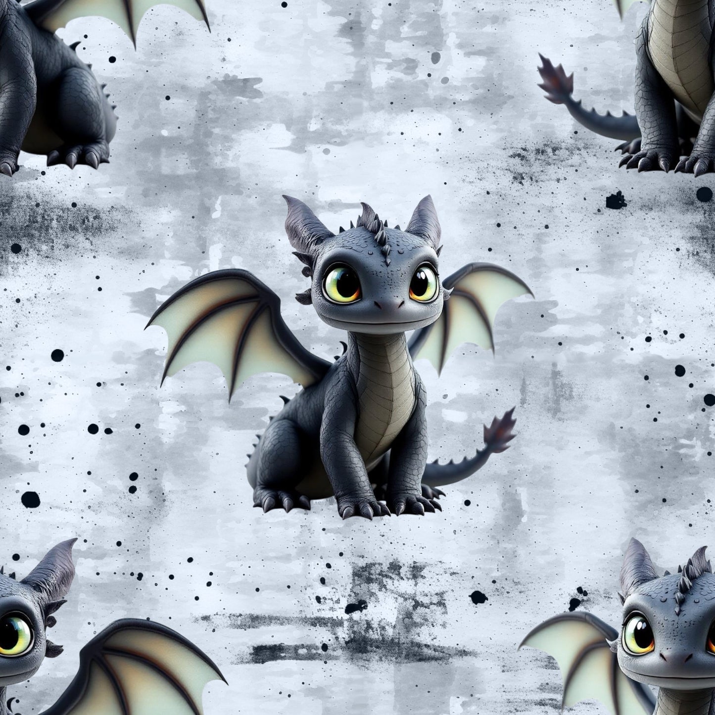 Dragon Dust | Drachen Stoff Meterware | Kinderstoff