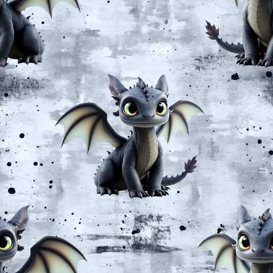 Dragon Dust | Drachen Stoff Meterware | Kinderstoff